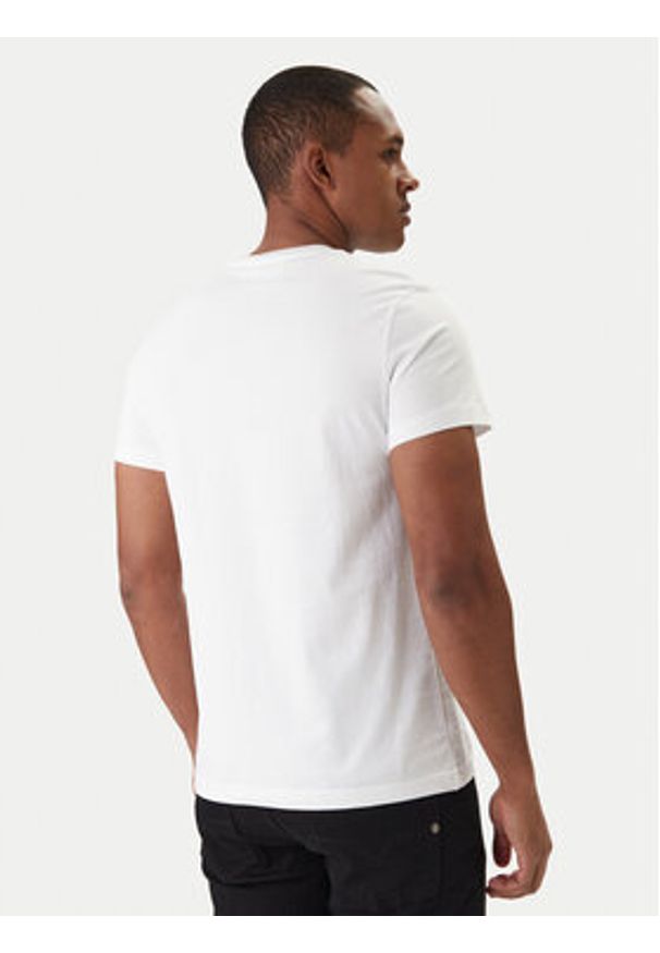 Versace Jeans Couture T-Shirt 80GAHT00 CJ00T Biały Regular Fit. Kolor: biały. Materiał: bawełna