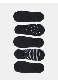 Sinsay - Prążkowane skarpetki 5 pack - czarny. Kolor: czarny. Materiał: prążkowany #1