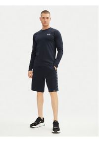EA7 Emporio Armani Longsleeve 8NPT28 PJVQZ 1562 Granatowy Slim Fit. Kolor: niebieski. Materiał: bawełna. Długość rękawa: długi rękaw #2