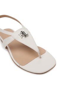 Lauren Ralph Lauren - LAUREN RALPH LAUREN Sandały Everley 802959146009 Biały. Kolor: biały. Materiał: skóra #4
