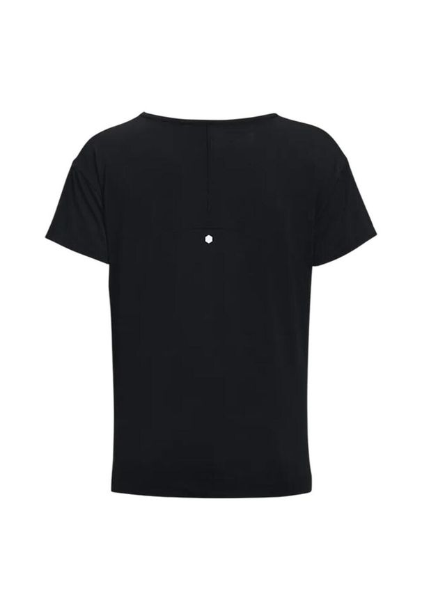 Under Armour - T-shirt Damski Z Krótkim Rękawem Rush Energy Core. Kolor: czarny. Długość rękawa: krótki rękaw. Długość: krótkie. Sport: turystyka piesza