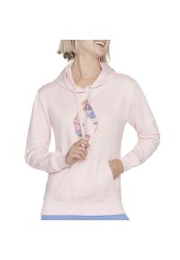 skechers - Bluza Skechers Watercolor Diamond WHD84PKGY - różowa. Typ kołnierza: kaptur. Kolor: różowy. Materiał: poliester, bawełna. Wzór: nadruk. Styl: klasyczny, sportowy