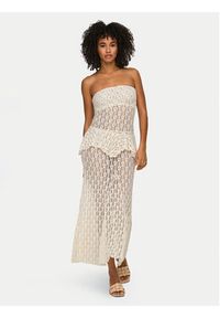 only - ONLY Spódnica maxi Aya 15375833 Brązowy ciemny Regular Fit. Kolor: brązowy. Materiał: syntetyk #7