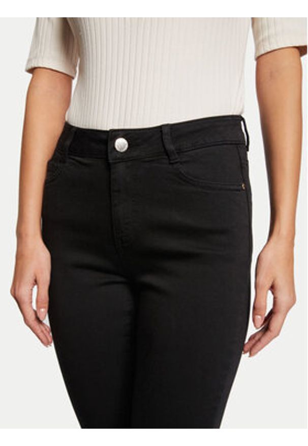 Morgan Jeansy 241-POLIA Czarny Skinny Fit. Kolor: czarny