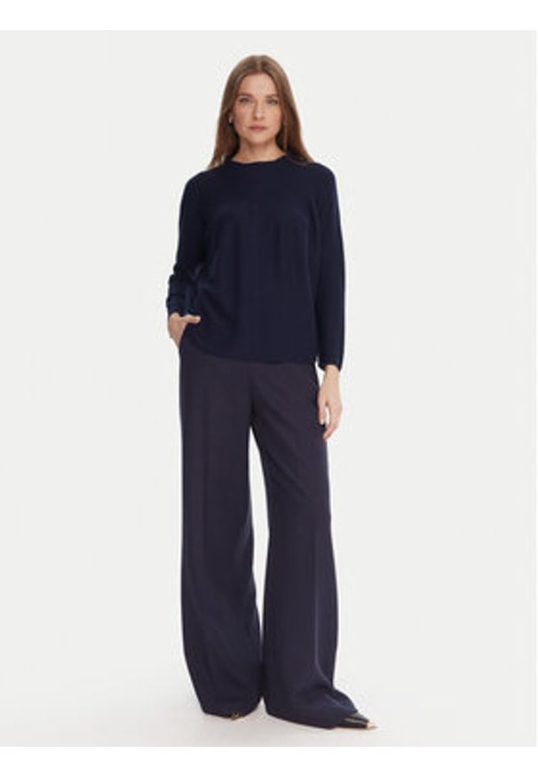 Kontatto Sweter 3M0811C Granatowy Regular Fit. Kolor: niebieski. Materiał: syntetyk