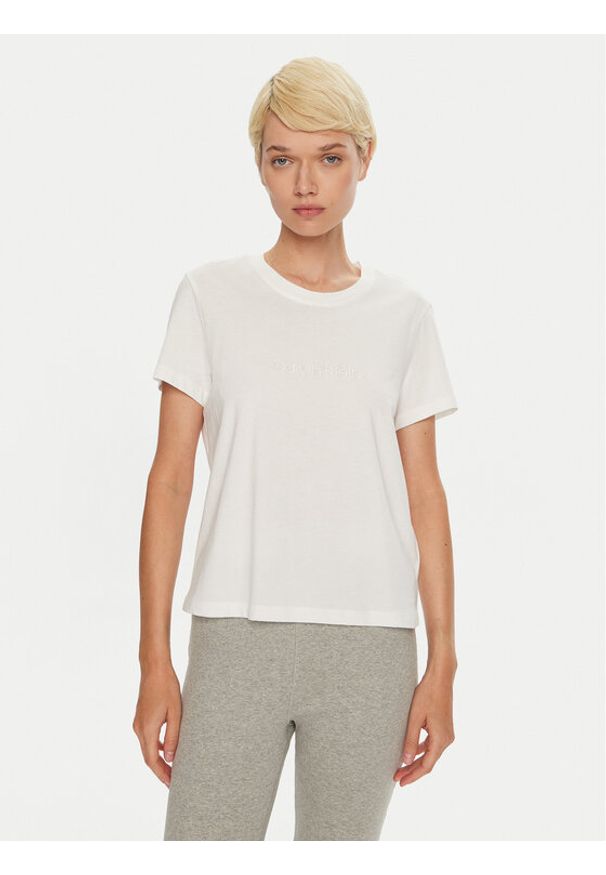 Calvin Klein Underwear T-Shirt 000QS7328E Biały Regular Fit. Kolor: biały. Materiał: bawełna