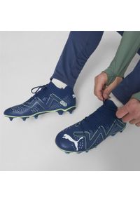 Buty piłkarskie męskie Puma Future Match Fg Ag. Kolor: biały, wielokolorowy, niebieski, zielony. Materiał: guma, materiał, syntetyk, tkanina. Sport: piłka nożna