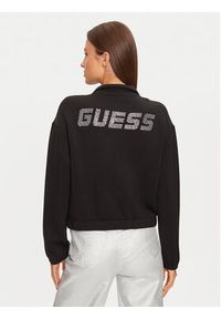 Guess Bluza V4BQ14 K7UW2 Czarny Regular Fit. Kolor: czarny. Materiał: wiskoza