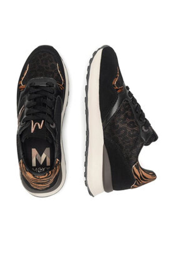 MEXX Sneakersy MI001009643W-01 Czarny. Kolor: czarny. Materiał: skóra