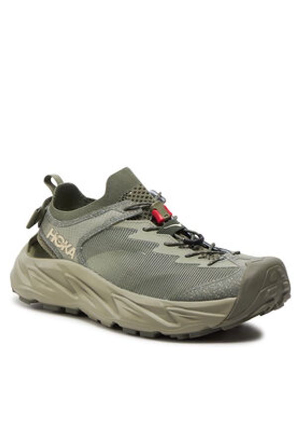 HOKA - Hoka Sandały Hopara 2 1147650 Beżowy. Kolor: beżowy. Materiał: materiał