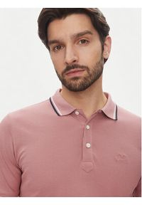 Lindbergh Polo 30-404010 Różowy Relaxed Fit. Typ kołnierza: polo. Kolor: różowy. Materiał: bawełna