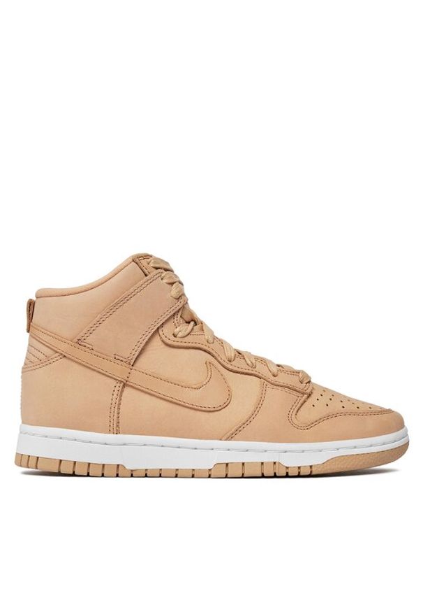 Nike Sneakersy Dunk High Prm Mf DX2044 201 Beżowy. Kolor: beżowy. Materiał: nubuk, skóra