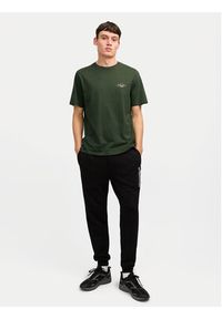 Jack & Jones - Jack&Jones T-Shirt Erris 12256799 Zielony Standard Fit. Kolor: zielony. Materiał: bawełna #5