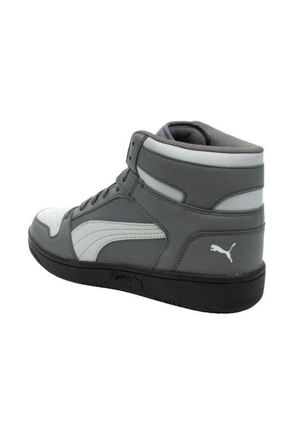 Puma - Męskie Buty Treningowe Rebound Lay Up High Cut. Kolor: szary. Sport: turystyka piesza