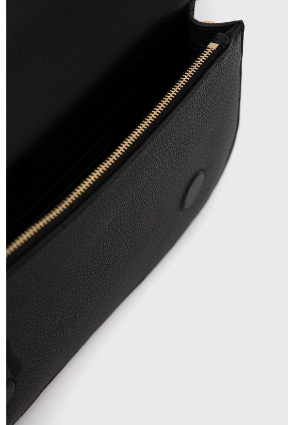 Tory Burch - Torebka skórzana. Kolor: czarny. Materiał: skórzane