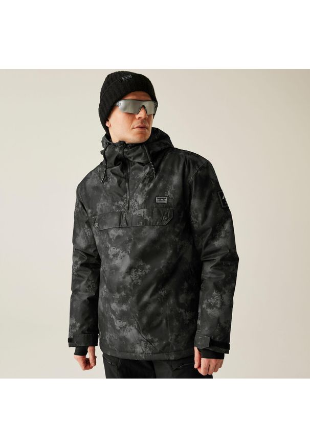 DARE 2B - Kurtka narciarska męska z membraną Freeride Overhead II Dare 2b. Kolor: brązowy, szary, wielokolorowy. Materiał: tkanina. Długość: długie. Sezon: zima. Sport: narciarstwo