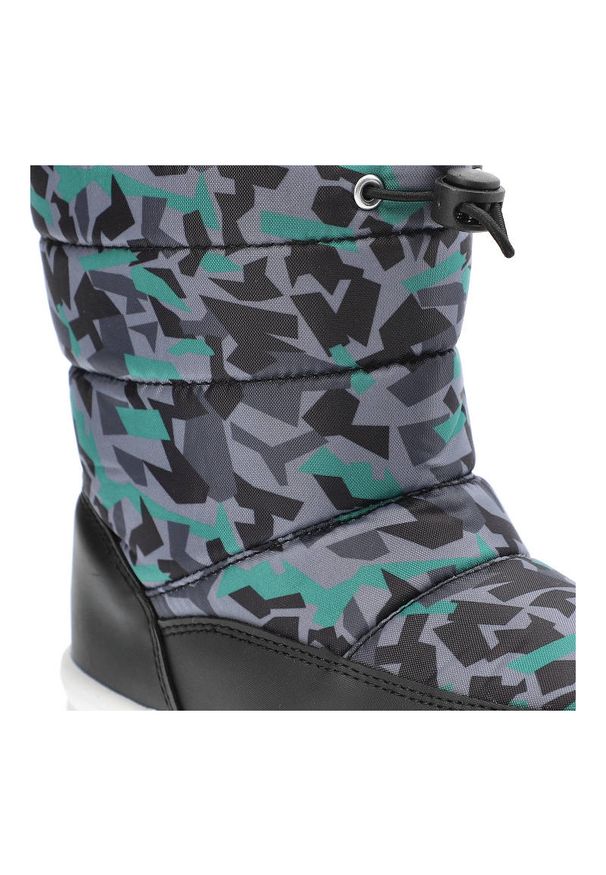 Big-Star - Śniegowce damskie Big Star, cholewka z materiału tekstylnego z wzorem moro i elastycznym ściągaczem z regulacją gruba podeszwa z wyraźnym profilem, s. Kolor: szary. Materiał: skóra ekologiczna, syntetyk, futro, materiał. Szerokość cholewki: normalna. Wzór: moro, kolorowy. Sezon: zima