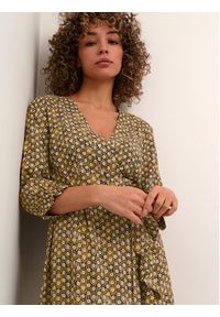 Cream Sukienka codzienna Crtiah Wrap 10611681 Kolorowy Feminine Fit. Okazja: na co dzień. Materiał: wiskoza. Wzór: kolorowy. Typ sukienki: proste. Styl: casual #4