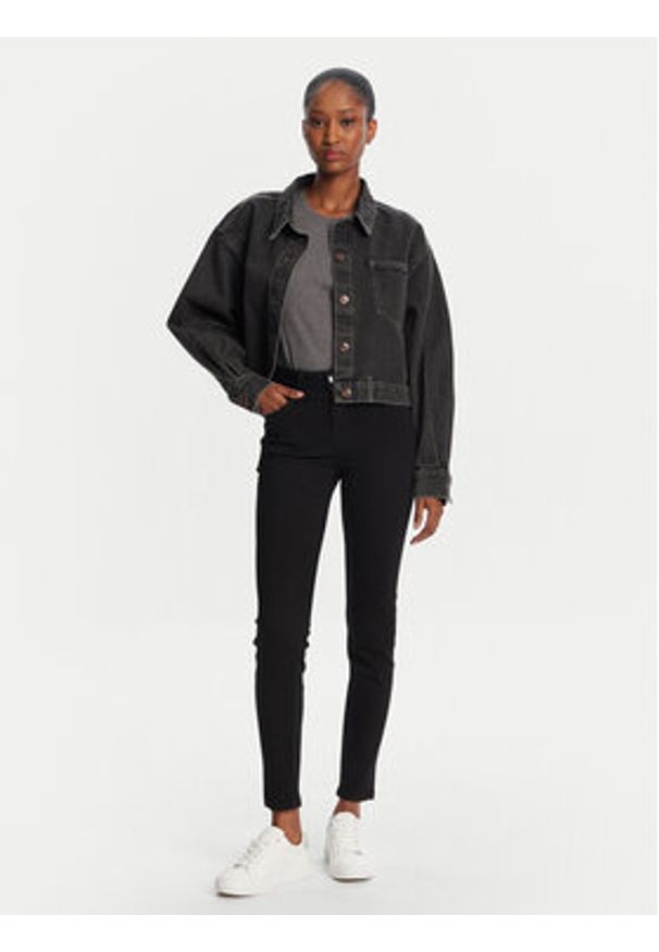 Lee Jeansy Scarlett 112365072 Czarny Skinny Fit. Kolor: czarny