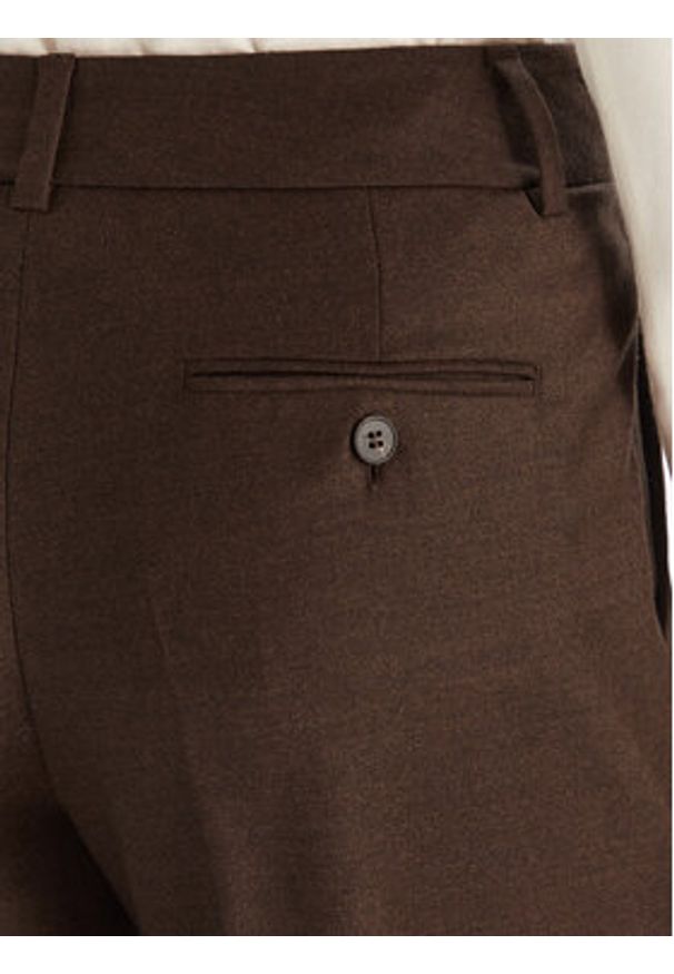 Weekend Max Mara Spodnie materiałowe Caldaia 2525136152 Brązowy Regular Fit. Kolor: brązowy. Materiał: wełna