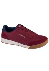 skechers - Buty sportowe Sneakersy męskie, Zinger 2.0 - Ultimate Classic. Kolor: czerwony, brązowy, wielokolorowy. Materiał: syntetyk, materiał. Szerokość cholewki: normalna. Sport: turystyka piesza