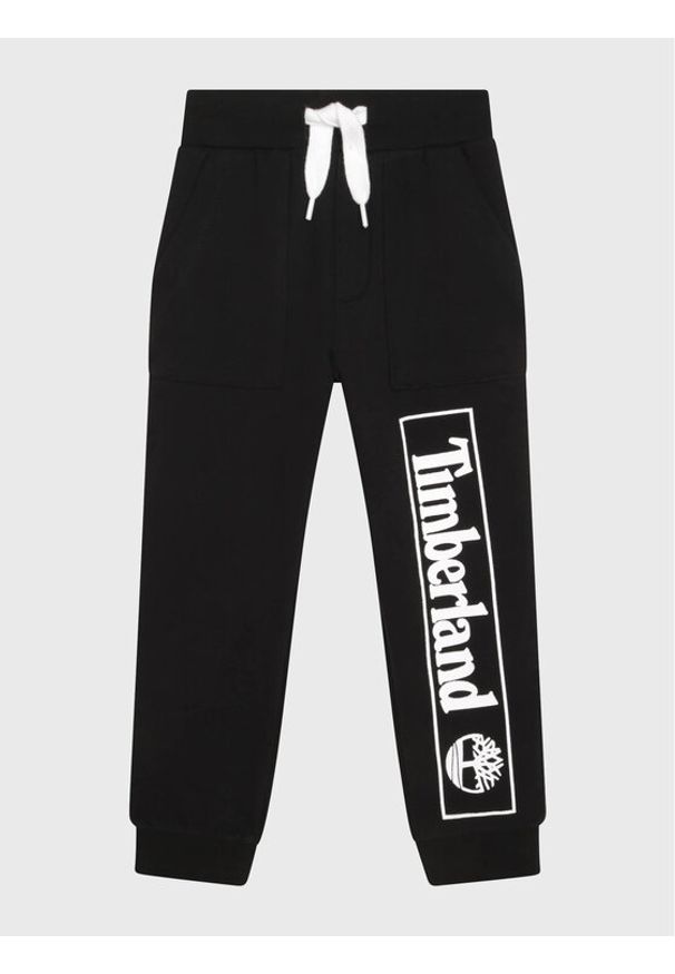 Timberland Spodnie dresowe T24B99 M Czarny Regular Fit. Kolor: czarny. Materiał: bawełna
