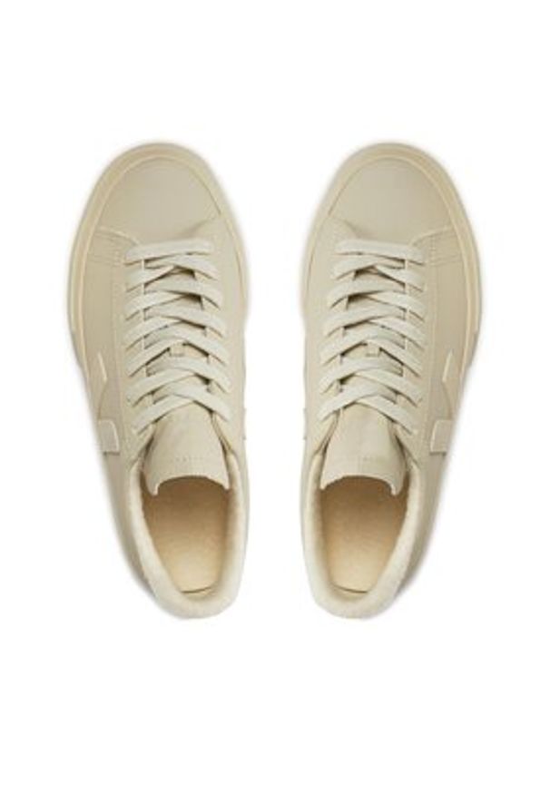 Veja Sneakersy Campo Winter CW0503328 Beżowy. Kolor: beżowy. Materiał: skóra
