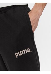 Puma Spodnie dresowe Team 538261 Czarny Relaxed Fit. Kolor: czarny. Materiał: bawełna