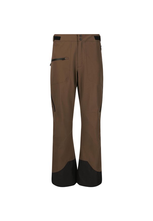 SLOPE - Spodnie narciarskie Slope Zuki Shell W-PRO 15000. Kolor: szary, wielokolorowy, czarny. Długość: długie. Sport: narciarstwo