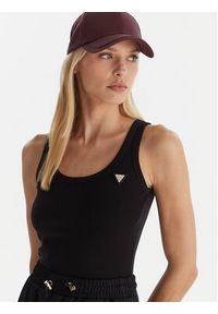 Guess Top Colette V4YP06 K8RT2 Czarny Slim Fit. Kolor: czarny. Materiał: wiskoza #2