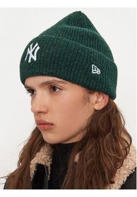 New Era Czapka New York Yankees Wide Cuff Knit Beanie 60580768 Zielony. Kolor: zielony. Materiał: poliester, materiał