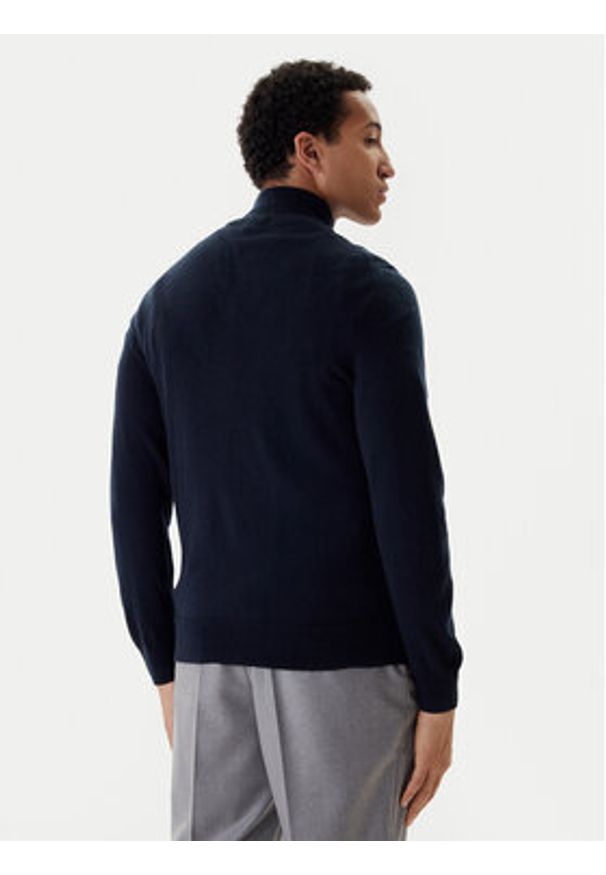 BOSS Sweter H-Hemarlo 50549984 Granatowy Regular Fit. Kolor: niebieski. Materiał: wełna