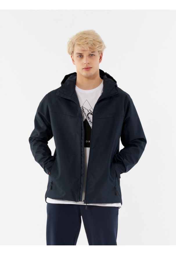 outhorn - Kurtka trekkingowa męska. Typ kołnierza: kołnierzyk stójkowy. Materiał: poliester. Sport: turystyka piesza