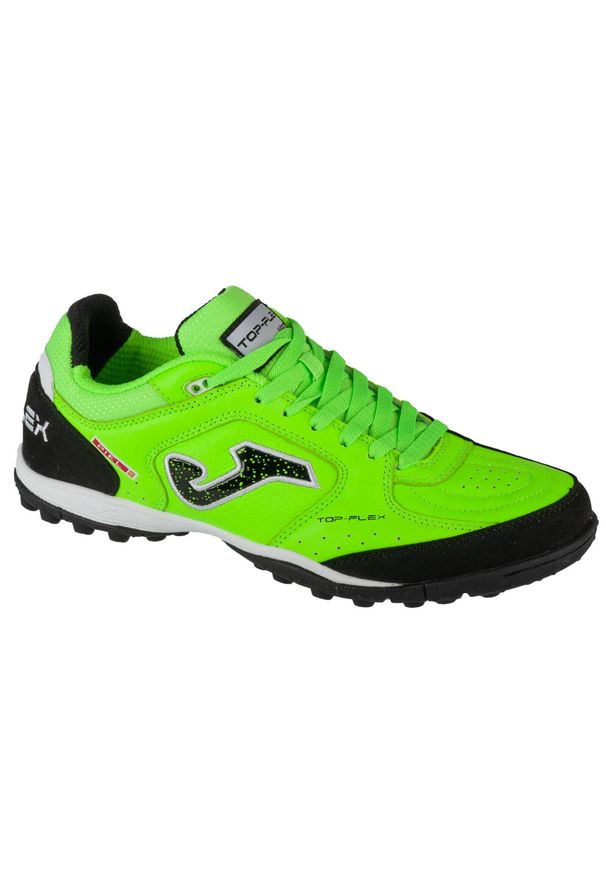Joma - Buty piłkarskie turfy męskie, Top Flex 24 TOPW TF. Kolor: zielony. Materiał: syntetyk, materiał, tkanina. Sport: piłka nożna