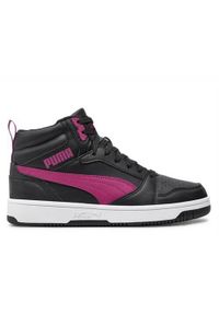 Buty do chodzenia dla dzieci Puma Rebound V6 Mid Wtr J. Zapięcie: sznurówki. Kolor: czarny. Materiał: materiał, syntetyk, tkanina. Szerokość cholewki: normalna. Sport: turystyka piesza