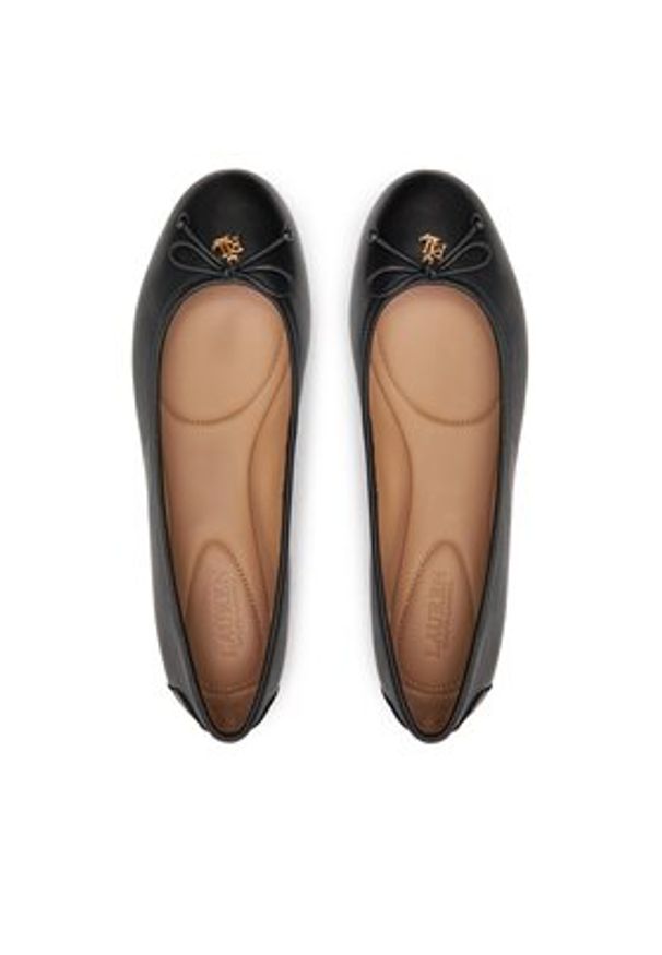 Lauren Ralph Lauren Baleriny 802927941001 Czarny. Kolor: czarny. Materiał: skóra