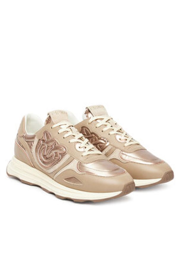 Pinko - PINKO Sneakersy Zoe 01 SS0087P023 Beżowy. Kolor: beżowy. Materiał: skóra
