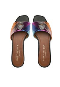 Kurt Geiger Klapki Kensington Flat Sandal 8496169109 Kolorowy. Materiał: skóra. Wzór: kolorowy #5