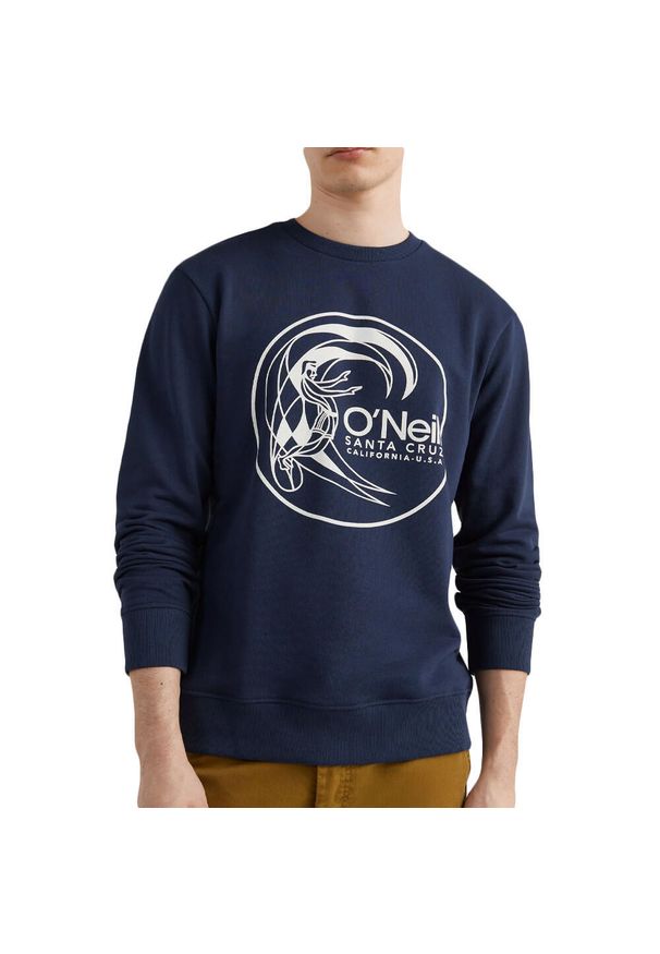Bluza męska O'Neill Circle Surfer Crew. Kolor: niebieski. Styl: sportowy