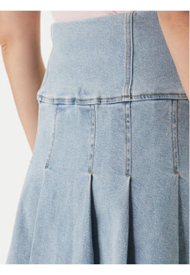 Morgan Spódnica jeansowa 261-JTALA Niebieski Regular Fit. Kolor: niebieski. Materiał: bawełna