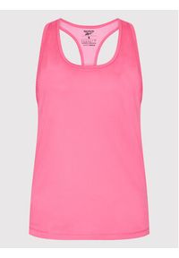 Reebok Koszulka techniczna Mesh Back H65583 Różowy Slim Fit. Kolor: różowy. Materiał: syntetyk