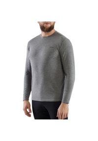 Koszulka longsleeve męska Viking Teres z przędzy bambusowej i wełny Merino. Kolor: szary. Materiał: wełna. Długość rękawa: długi rękaw