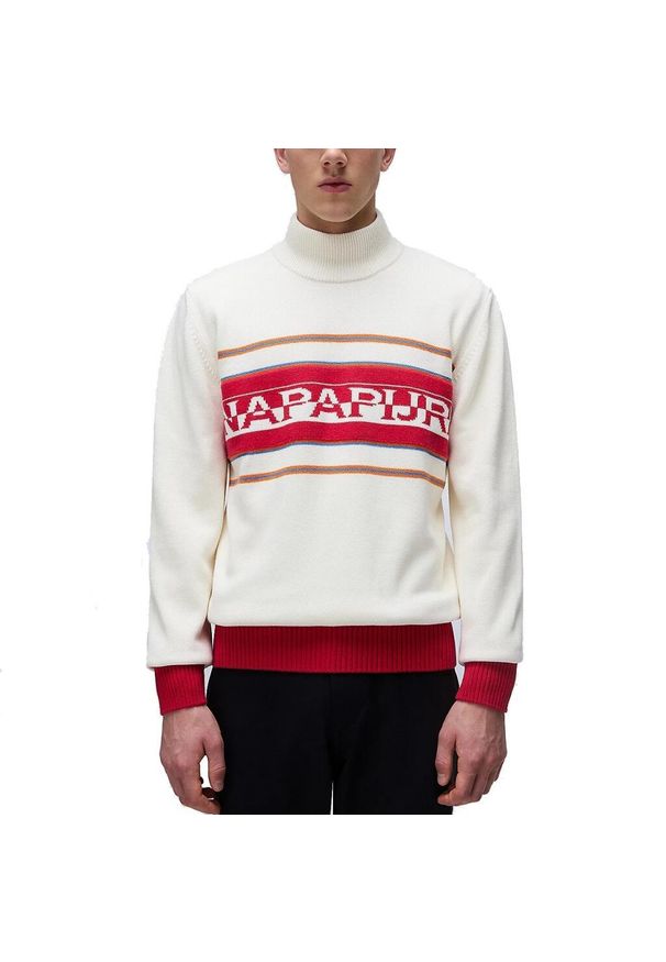 Napapijri Model Sardona Kolor Biały. Kolor: biały. Materiał: tkanina. Styl: sportowy