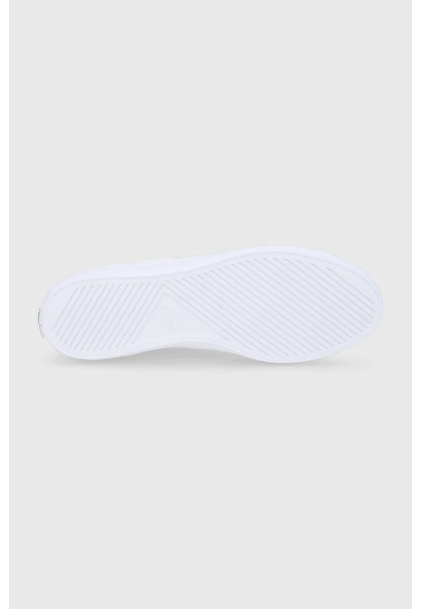 Lacoste - Buty Lerond. Nosek buta: okrągły. Zapięcie: sznurówki. Kolor: biały. Materiał: guma