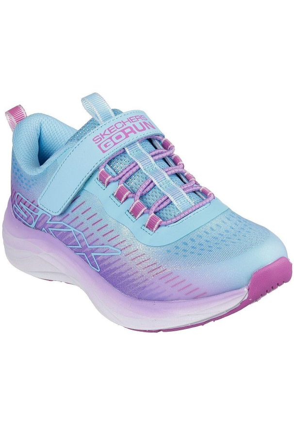 skechers - Adidasy Skechers Go-run Accelerate -, Dzieci. Kolor: niebieski. Materiał: materiał. Sport: bieganie