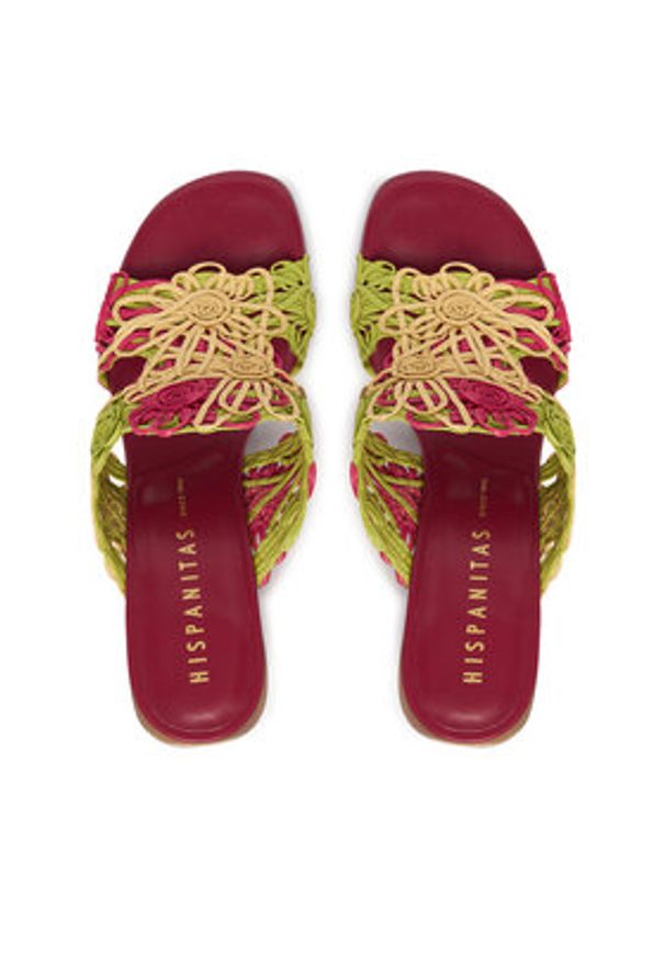 Hispanitas Klapki HV264801 C001 Żółty. Kolor: żółty. Materiał: materiał