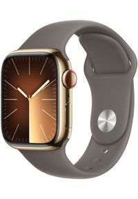 APPLE - Smartwatch Apple Watch Series 9 GPS + Cellular S/M 41 mm Brązowy Złoty. Rodzaj zegarka: smartwatch. Kolor: brązowy, złoty, wielokolorowy