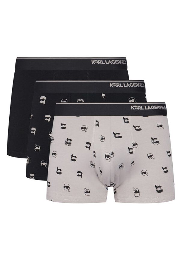 Karl Lagerfeld - KARL LAGERFELD Komplet 3 par bokserek A3M47008 Kolorowy. Materiał: bawełna. Wzór: kolorowy