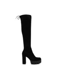 DeeZee Kozaki 23759-7-BLACK SU Czarny. Kolor: czarny. Materiał: materiał