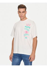 Replay T-Shirt MMG334.000.23454 Biały Oversize. Kolor: biały. Materiał: bawełna